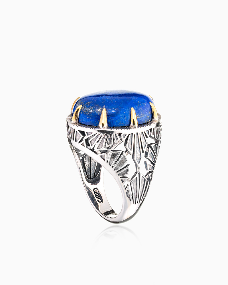 Кольцо из серебра с камнем лазурит | Ювелирные украшения Sarkissian - фото 6