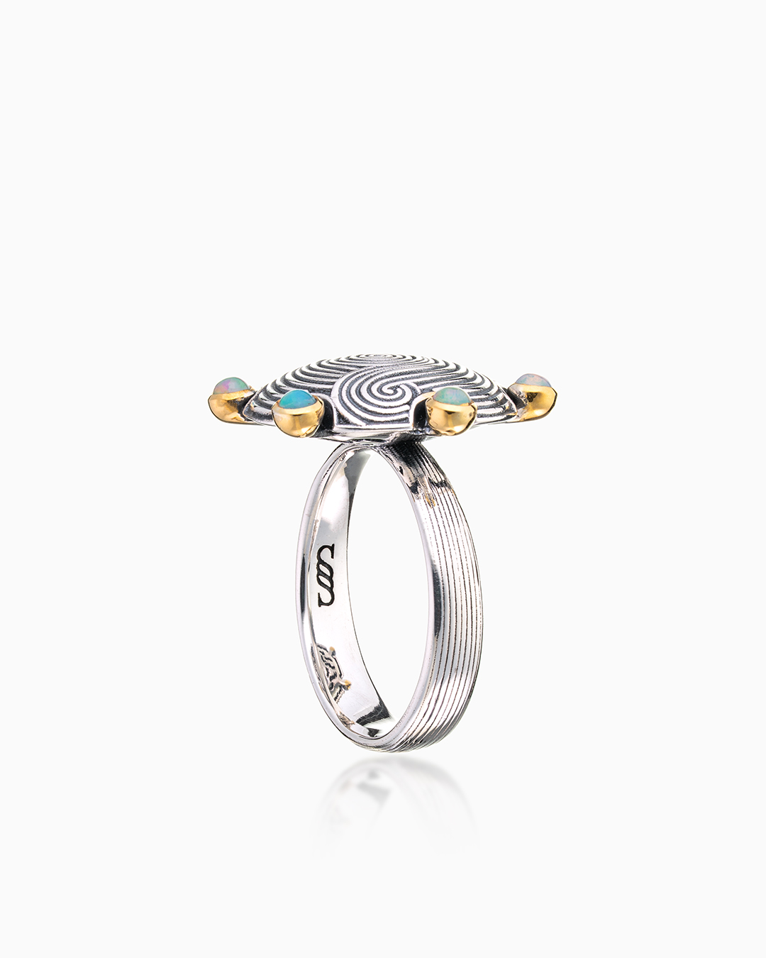 Кольцо из серебра с камнем опал | Ювелирные украшения Sarkissian - фото 6