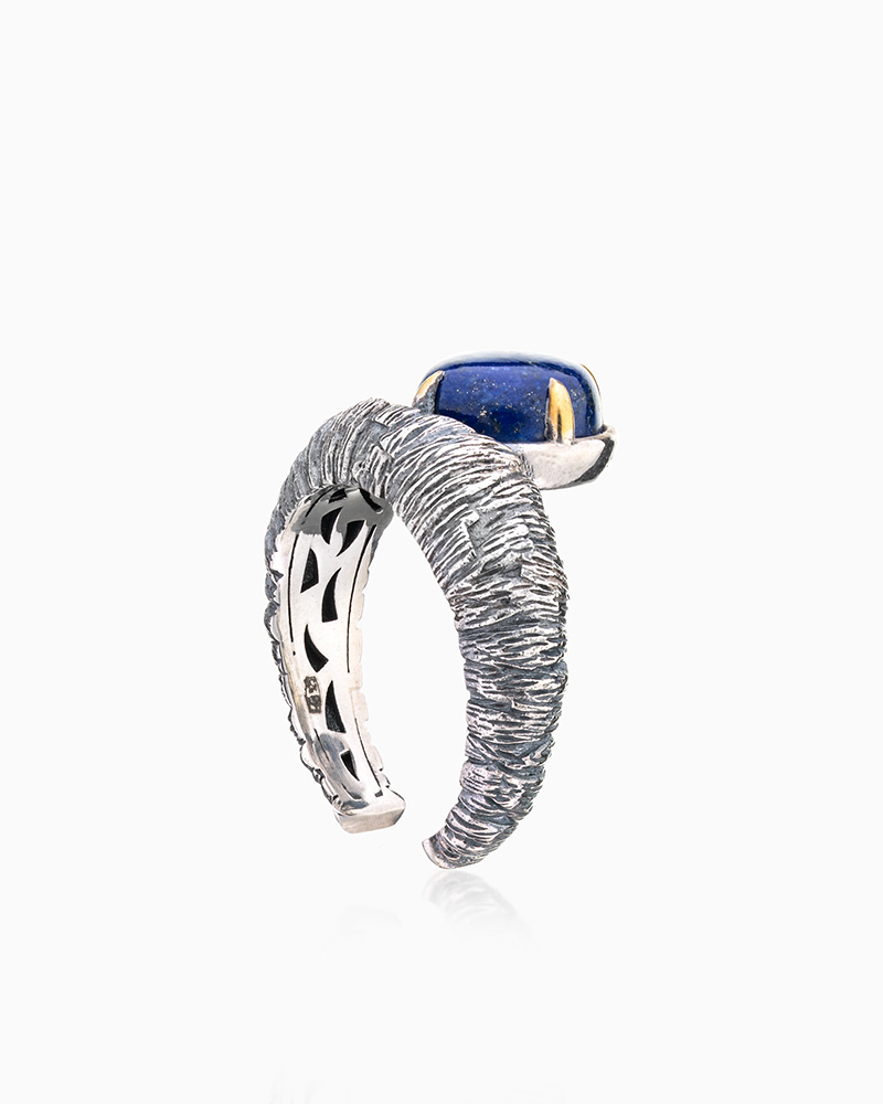 Кольцо из серебра с камнем лазурит | Ювелирные украшения Sarkissian - фото 6