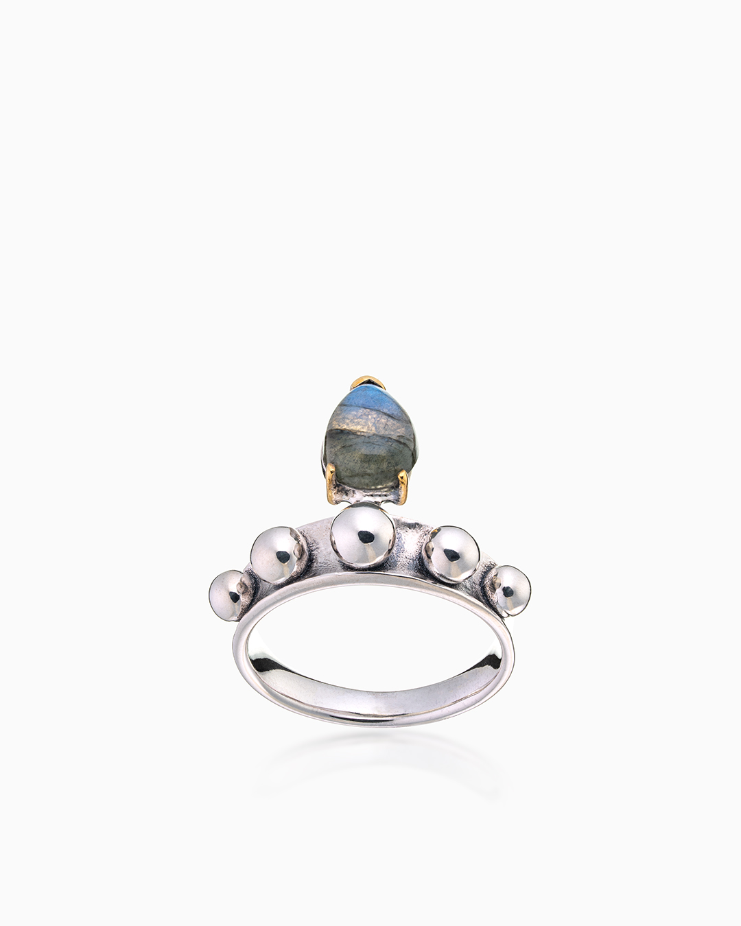 Кольцо из серебра с камнем лабрадор | Ювелирные украшения Sarkissian - фото 18