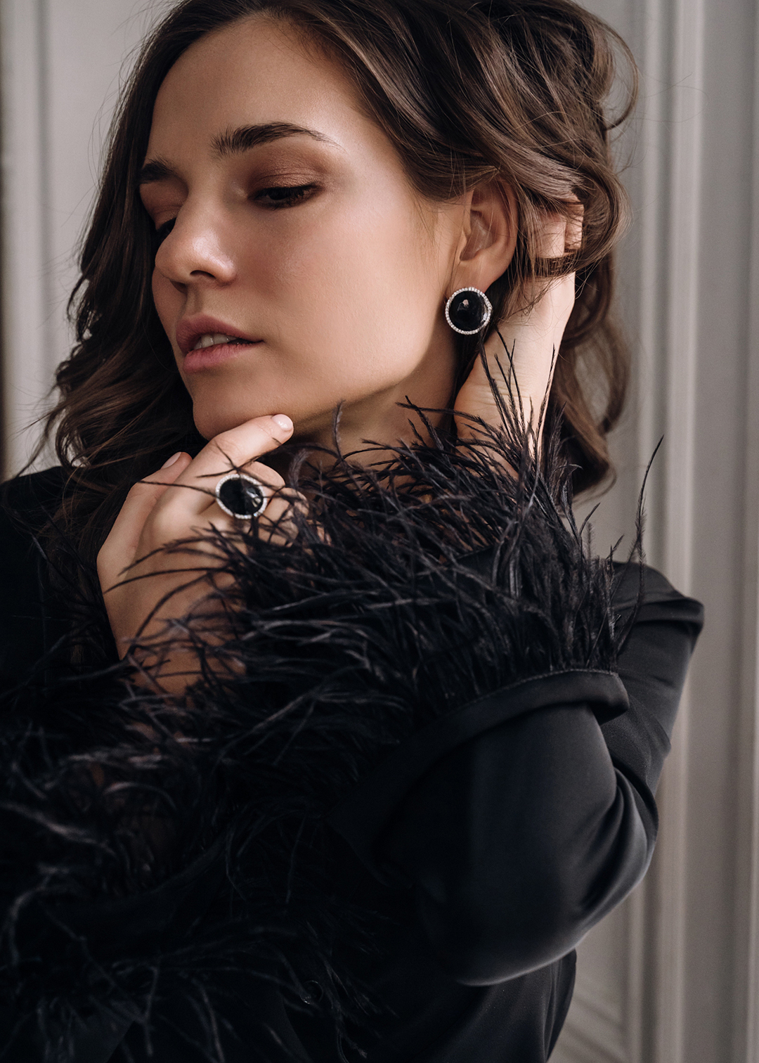 Серьги из золота с камнем оникс | Ювелирные украшения Sarkissian - фото 12