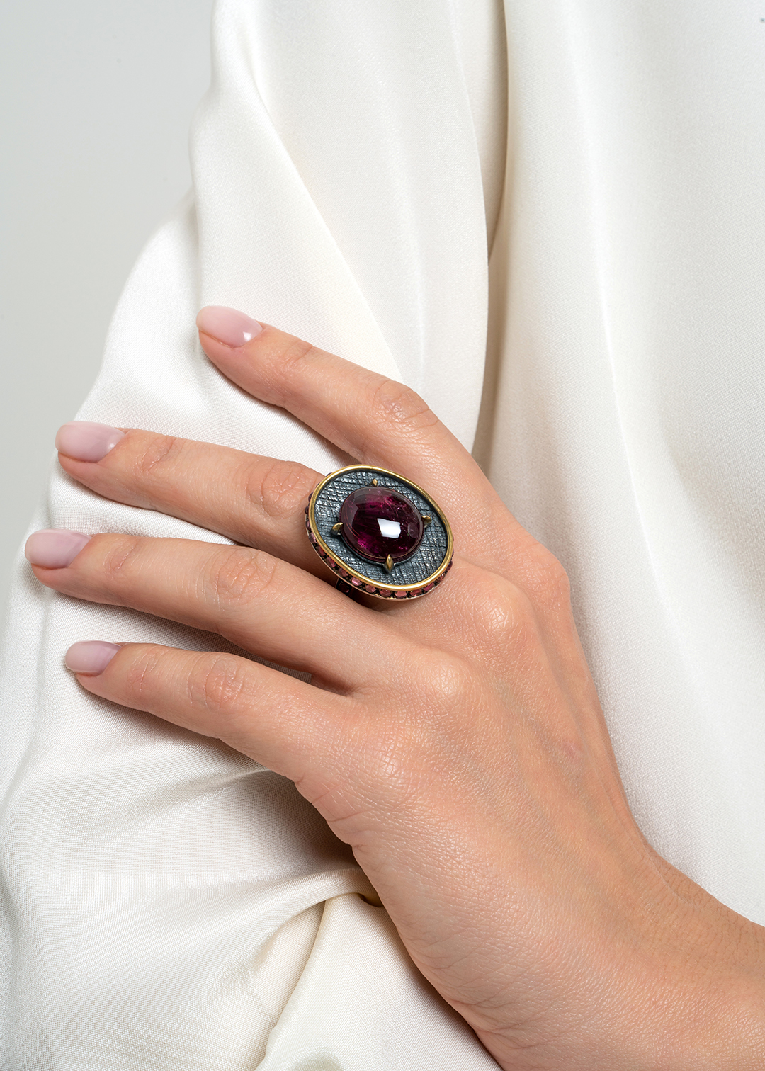 Кольцо из серебра с камнем турмалин | Ювелирные украшения Sarkissian - фото 9