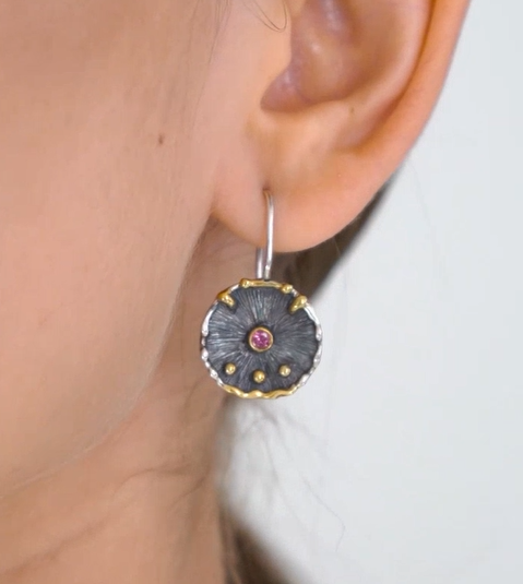 Серебряные серьги «Цветок Эдема» | Ювелирные украшения Sarkissian - фото 4 d