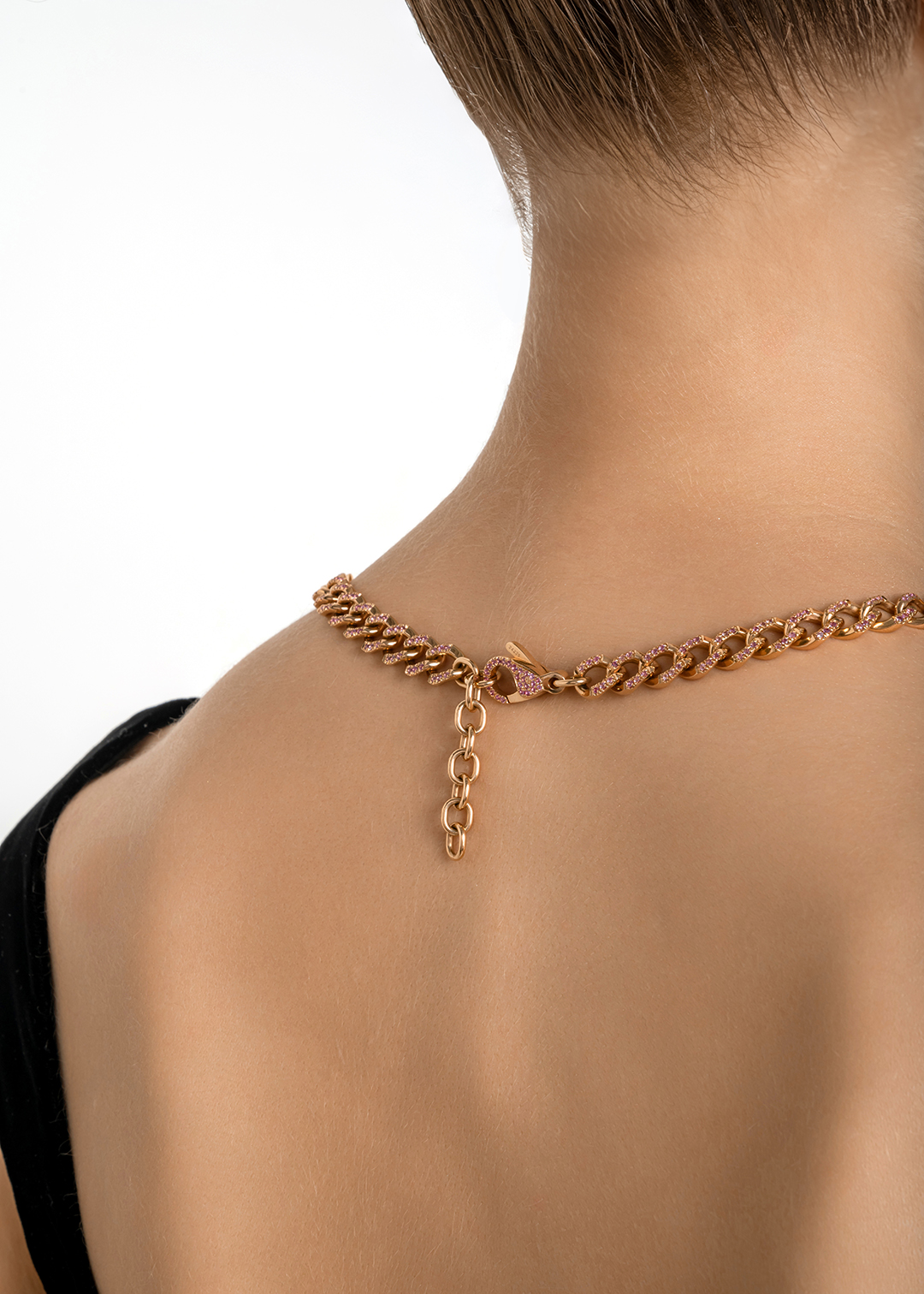 Колье из золота с изумрудом и розовыми сапфирами | Ювелирные украшения Sarkissian - фото 10