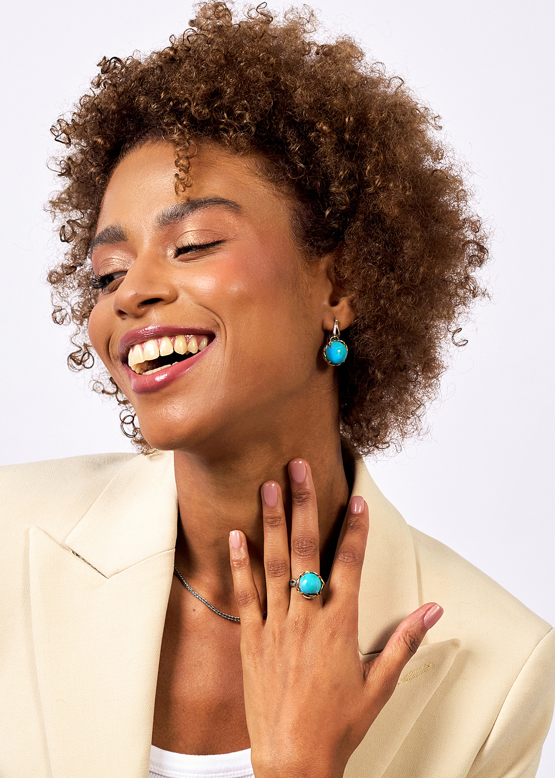 Серебряные серьги «Бирюзовые Тропы» | Ювелирные украшения Sarkissian - фото 10