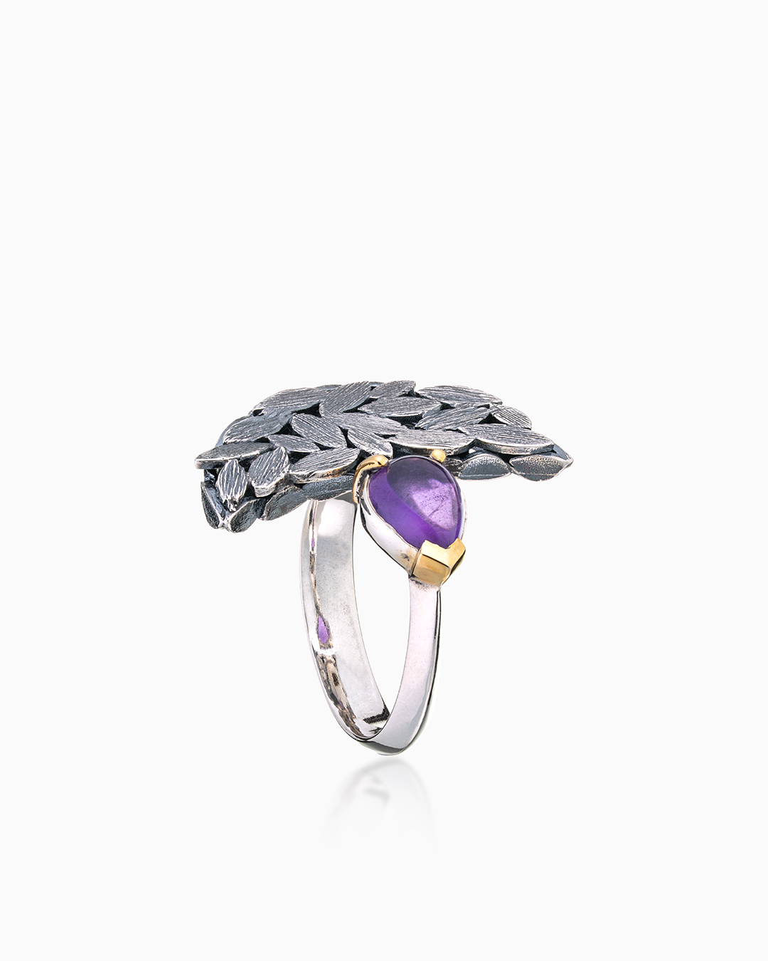 Кольцо из серебра с камнем аметист | Ювелирные украшения Sarkissian - фото 6