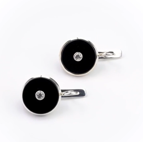 Серьги из серебра с камнем топаз | Ювелирные украшения Sarkissian - фото 1 d