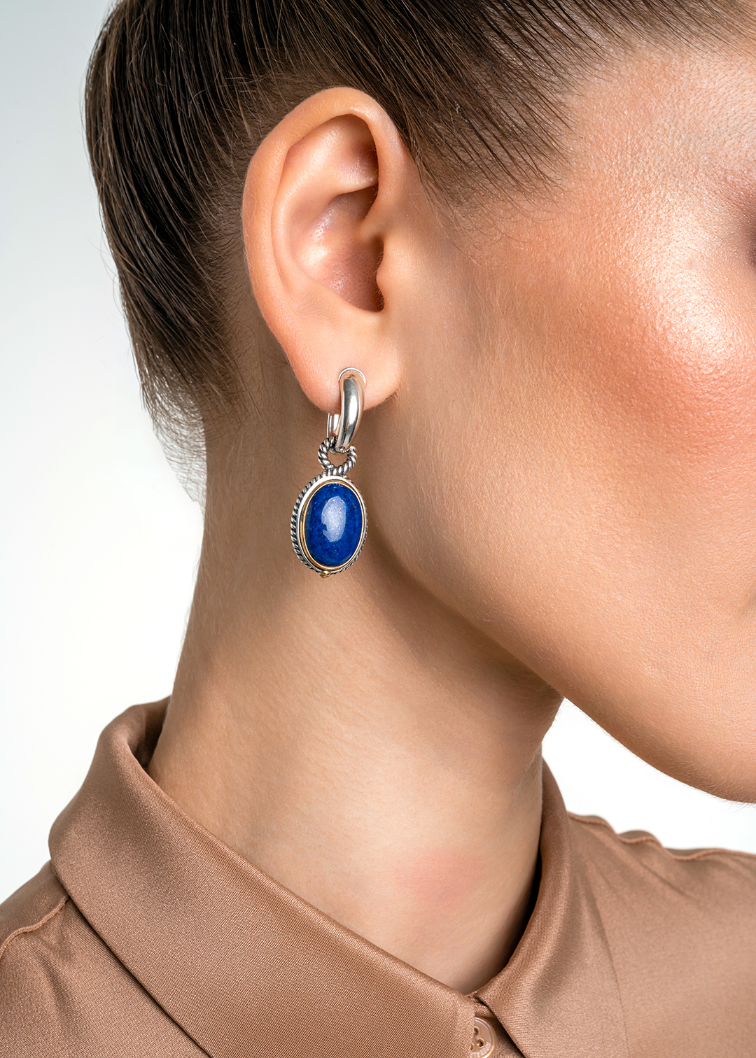 Серьги из серебра с камнем лазурит | Ювелирные украшения Sarkissian - фото 10