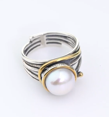 Серебряное кольцо «Жемчужная Грация» | Ювелирные украшения Sarkissian - фото 9 d