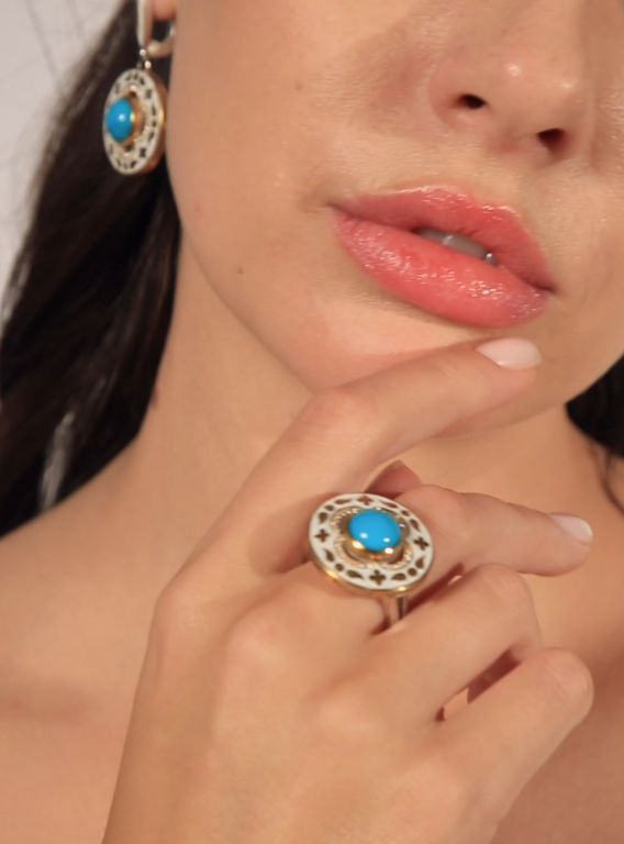 Серебряное кольцо «Вальс» | Ювелирные украшения Sarkissian - фото 4 d