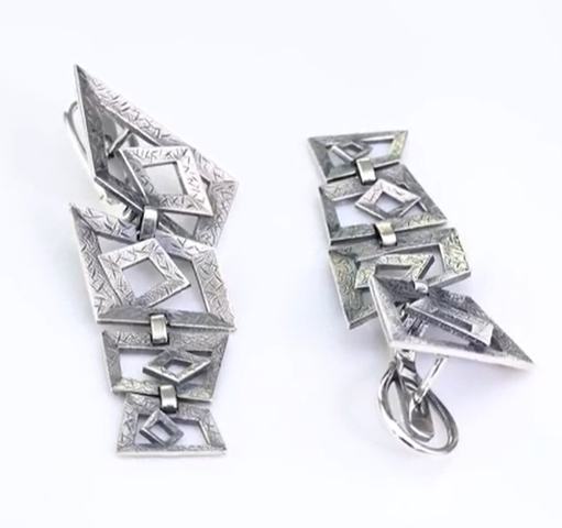 Серьги из серебра | Ювелирные украшения Sarkissian - фото 4 d