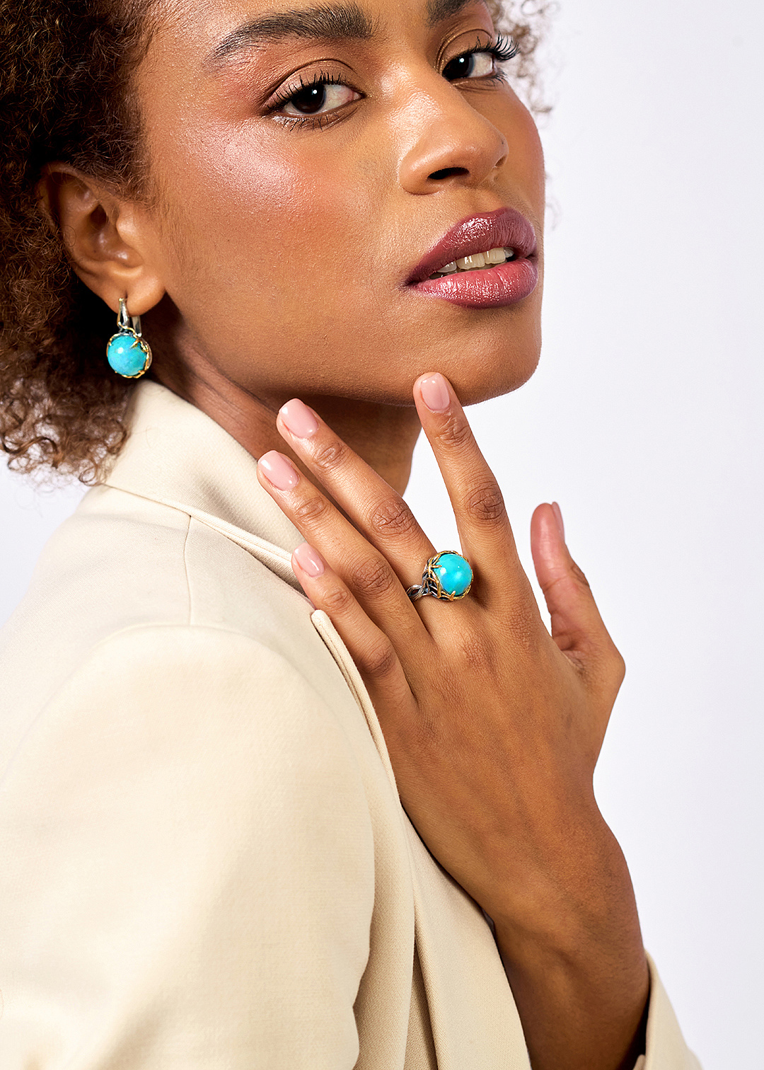 Серебряные серьги «Бирюзовые Тропы» | Ювелирные украшения Sarkissian - фото 9