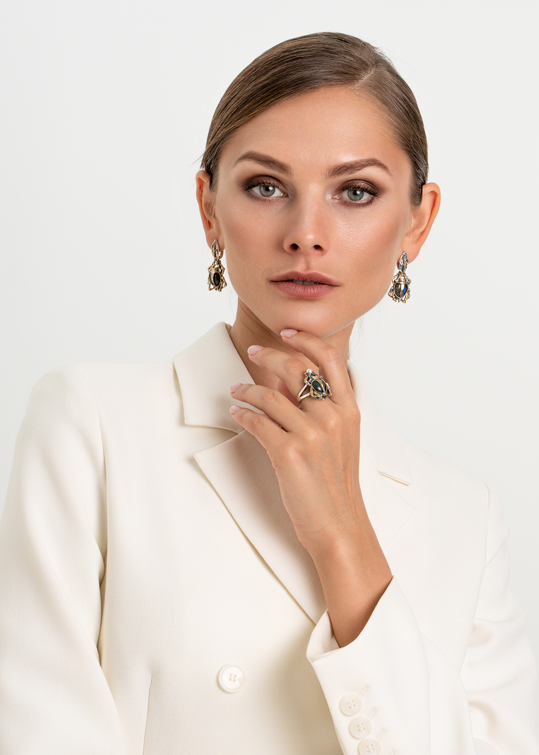 Серебряные серьги «Скарабей» | Ювелирные украшения Sarkissian - фото 10