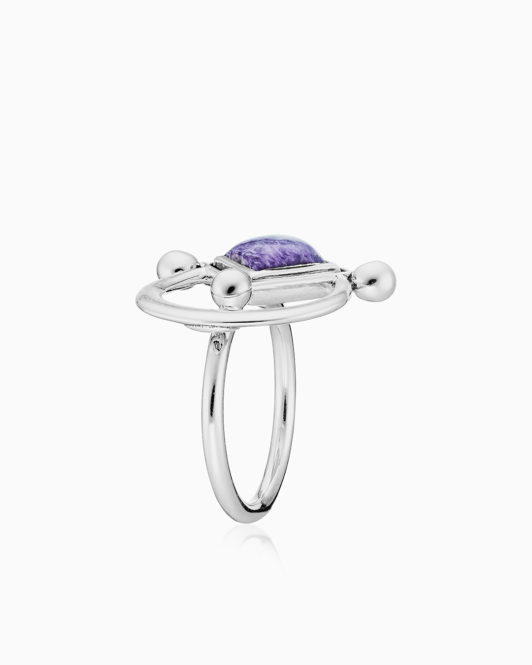 Серебряное кольцо с камнем чароит | Ювелирные украшения Sarkissian - фото 7