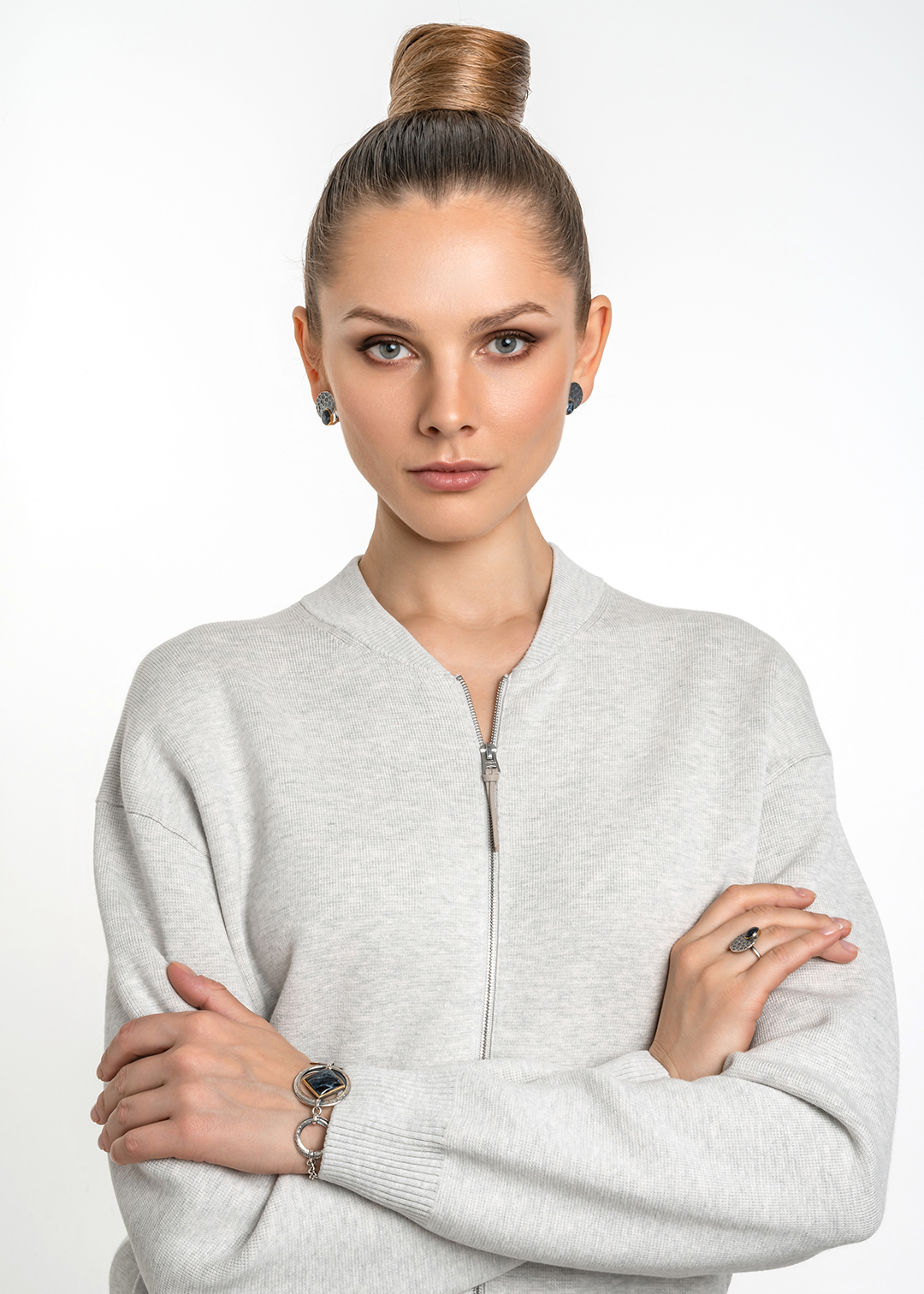 Серьги из серебра с камнем питерсит | Ювелирные украшения Sarkissian - фото 18