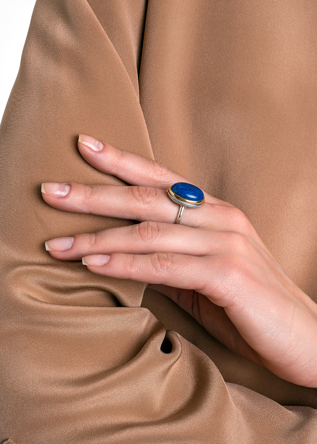 Кольцо из серебра с камнем лазурит | Ювелирные украшения Sarkissian - фото 13