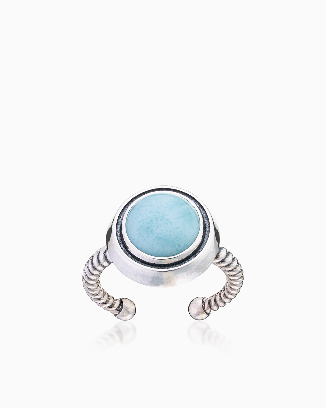 Кольцо из серебра с камнем ларимар | Ювелирные украшения Sarkissian - фото 18