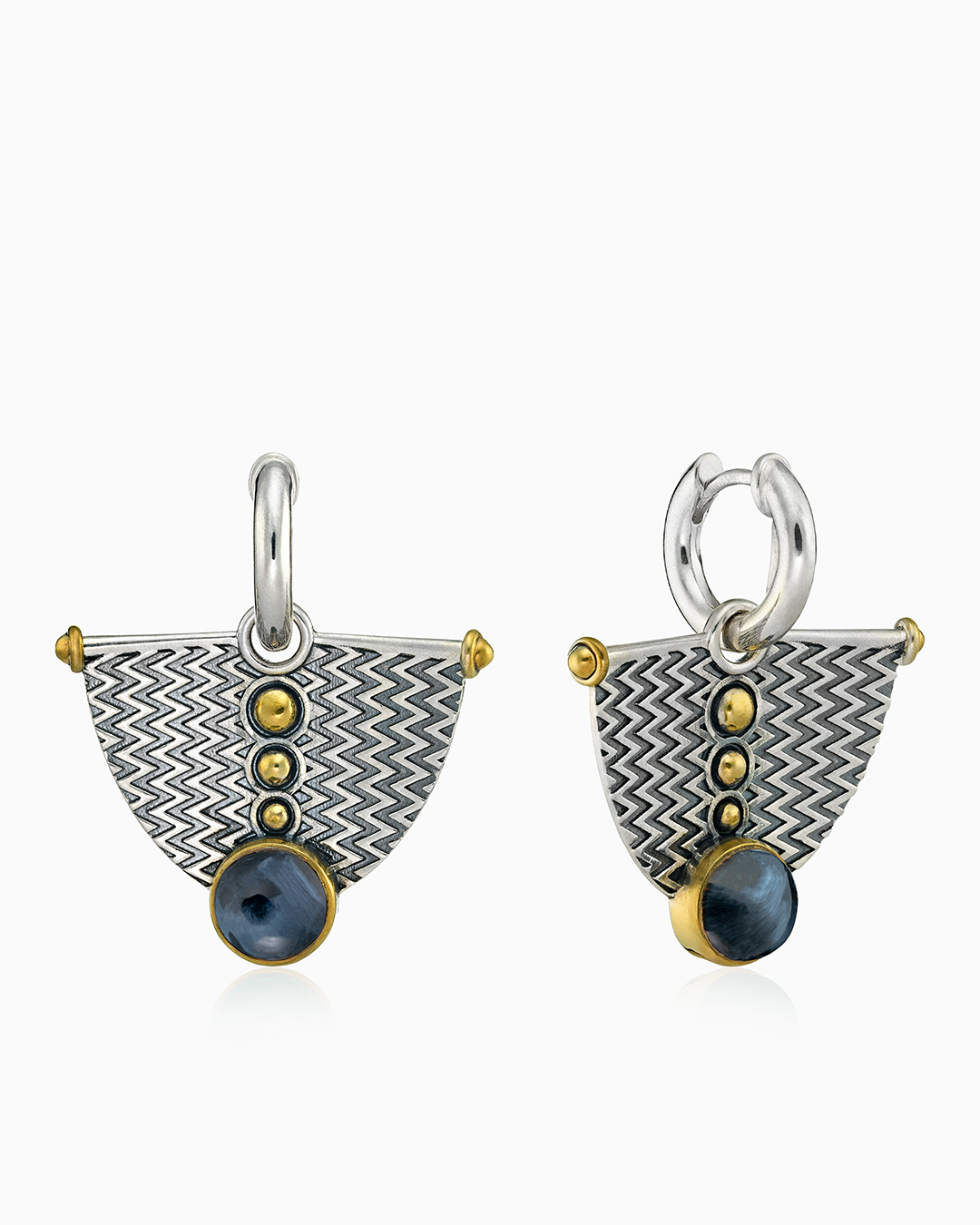 Серебряные серьги «Питерситовый Парус» - фото 1