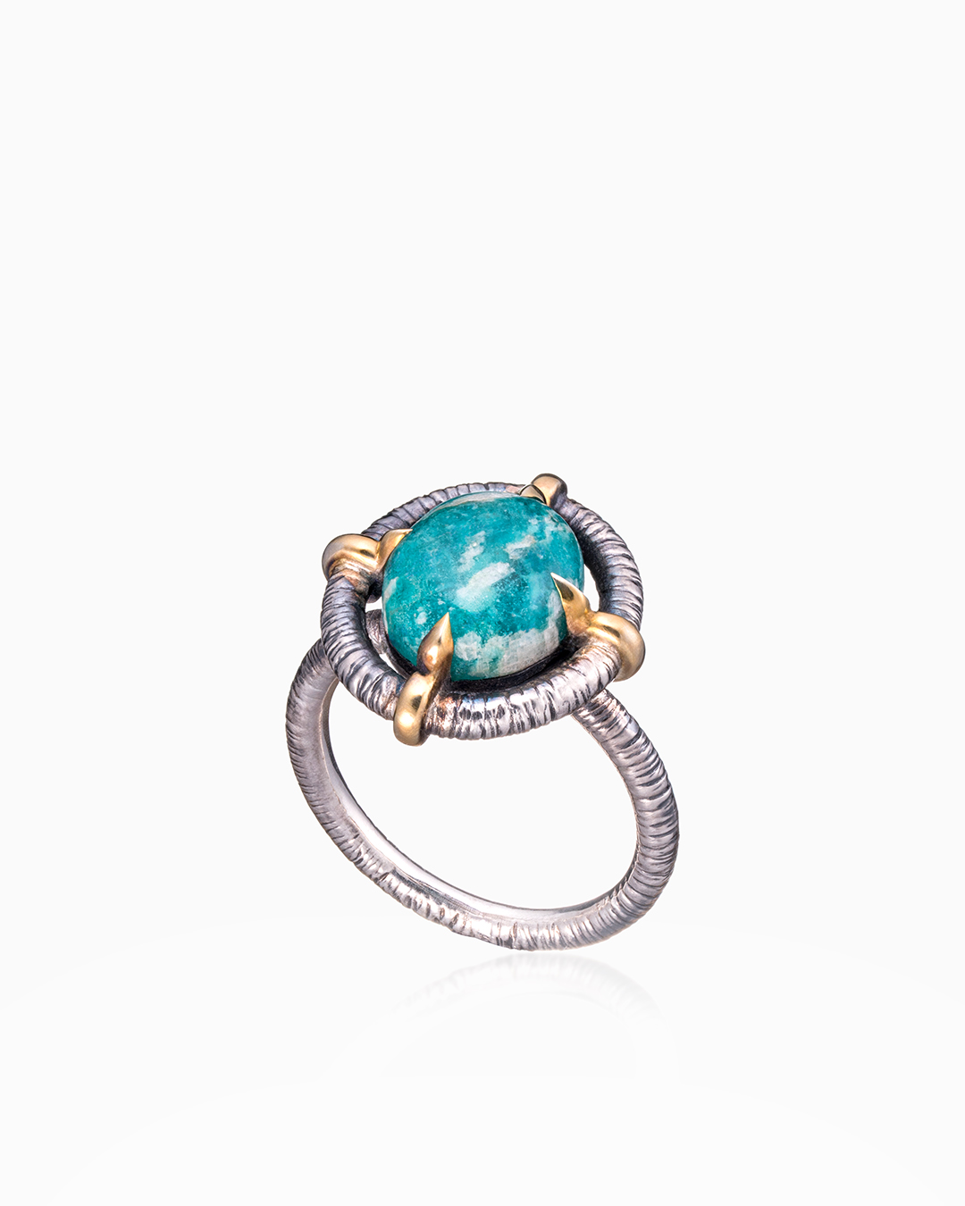 Серебряное кольцо «Сетчатка» - фото 1