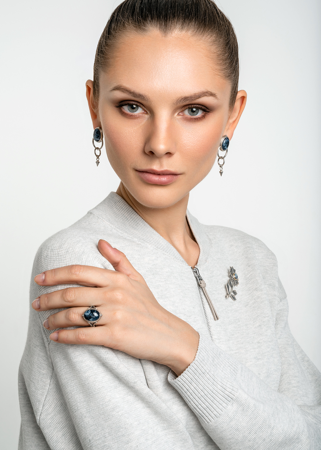 Кольцо из серебра с камнем питерсит | Ювелирные украшения Sarkissian - фото 17