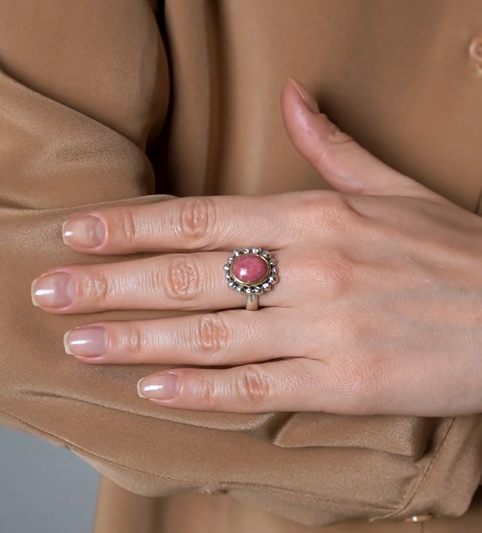 Серебряное кольцо с камнем тулит | Ювелирные украшения Sarkissian - фото 4 d