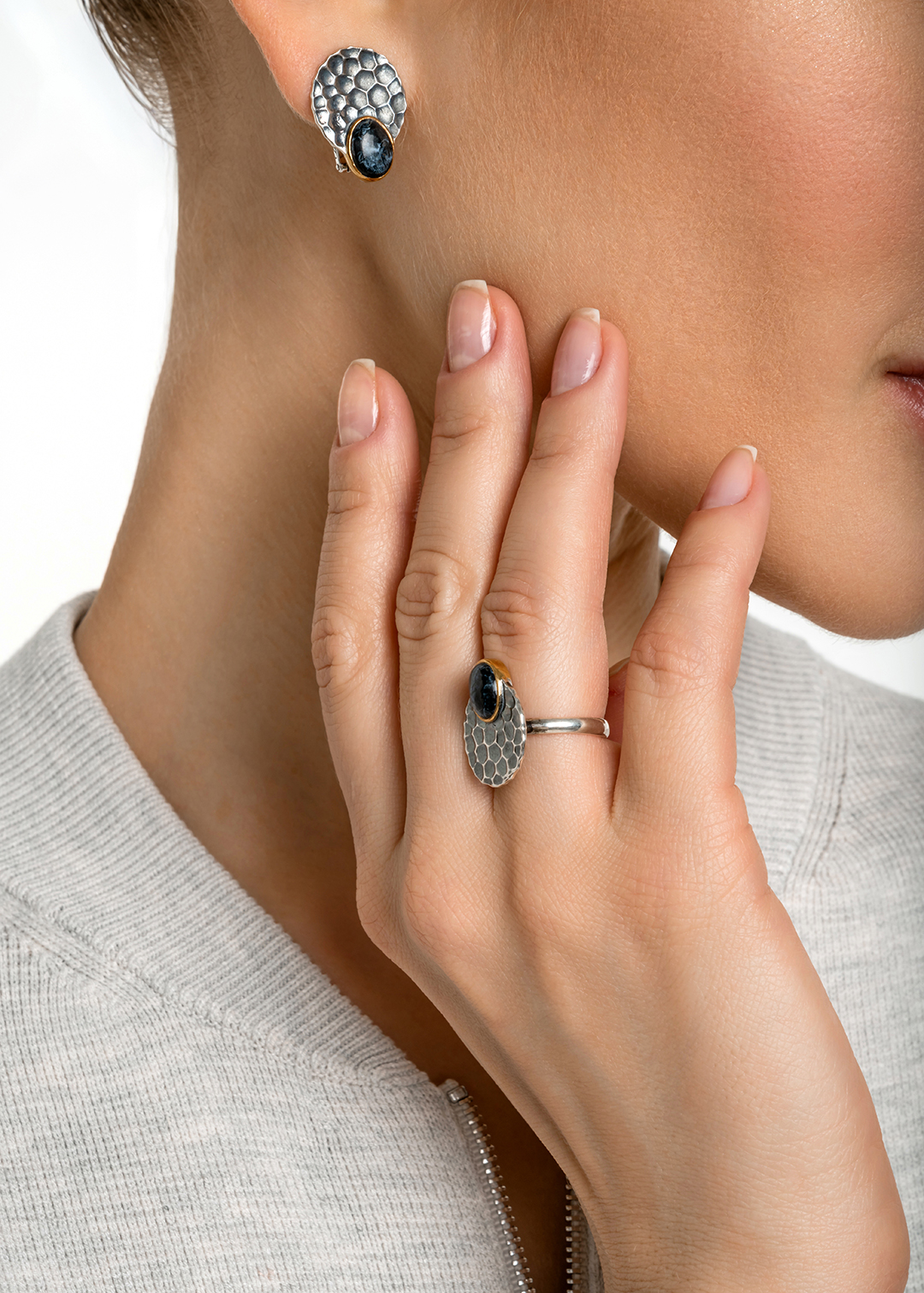 Кольцо из серебра с камнем питерсит | Ювелирные украшения Sarkissian - фото 7