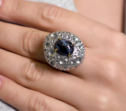 Серебряное кольцо «Лунный Сателлит» | Ювелирные украшения Sarkissian - фото 8 d