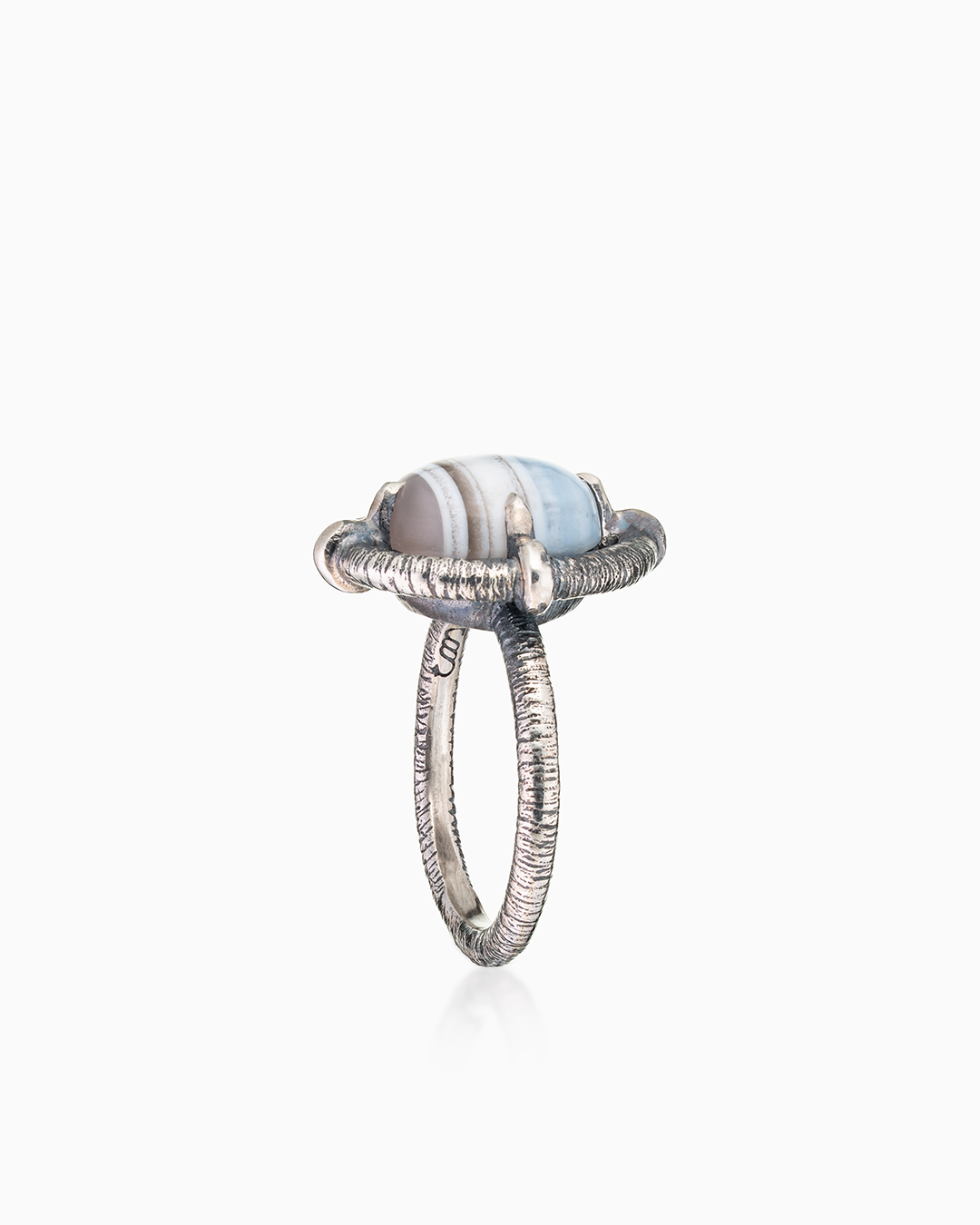 Кольцо из серебра с камнем агат | Ювелирные украшения Sarkissian - фото 6