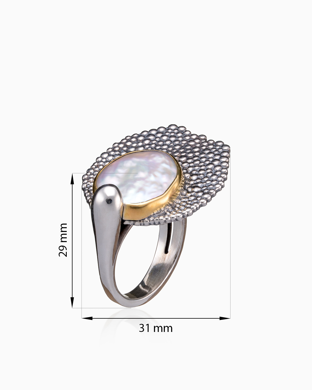 Серебряное кольцо «Жемчужный Пруд» | Ювелирные украшения Sarkissian - фото 8