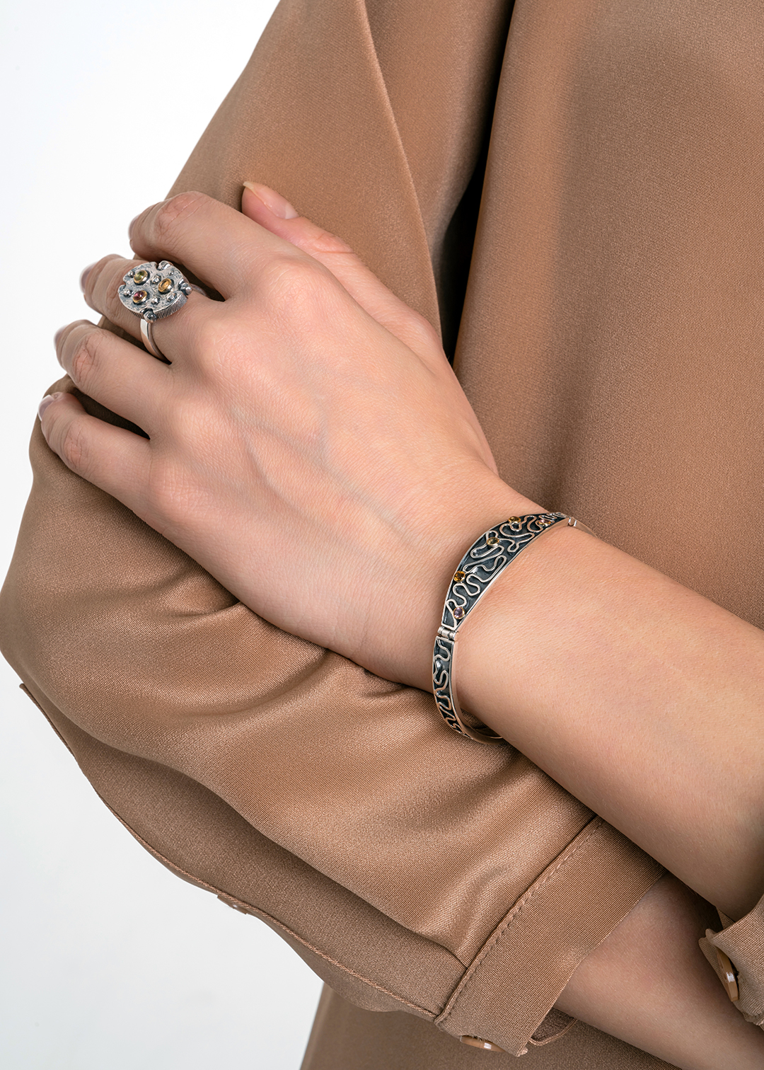 Браслет из серебра с камнем турмалин | Ювелирные украшения Sarkissian - фото 11