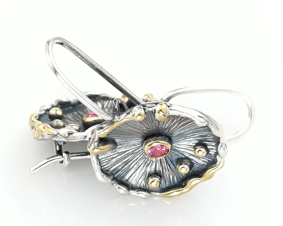 Серебряные серьги «Цветок Эдема» | Ювелирные украшения Sarkissian - фото 4 d