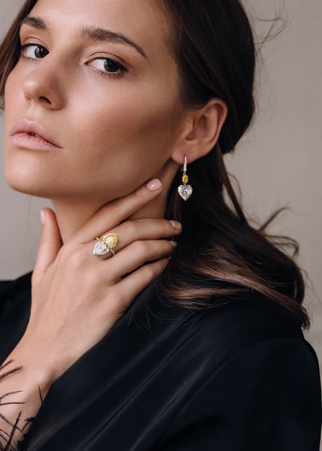 Серьги из золота с камнем бриллиант | Ювелирные украшения Sarkissian - фото 12