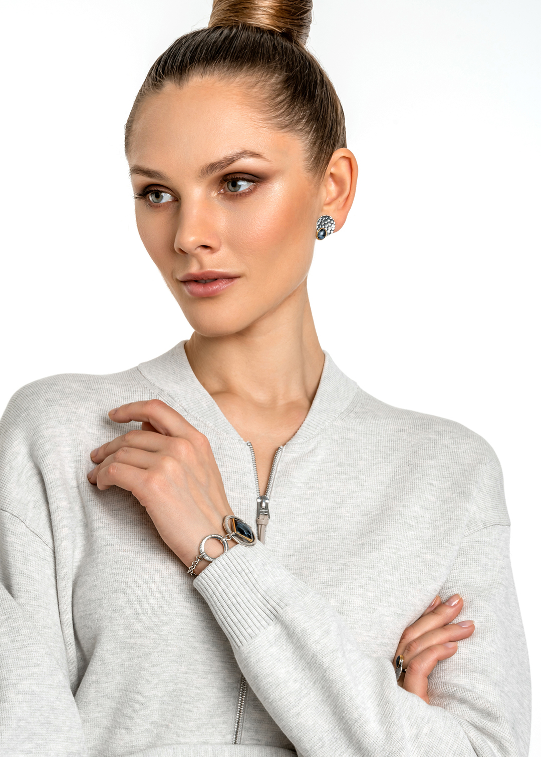 Браслет из серебра с камнем питерсит | Ювелирные украшения Sarkissian - фото 11