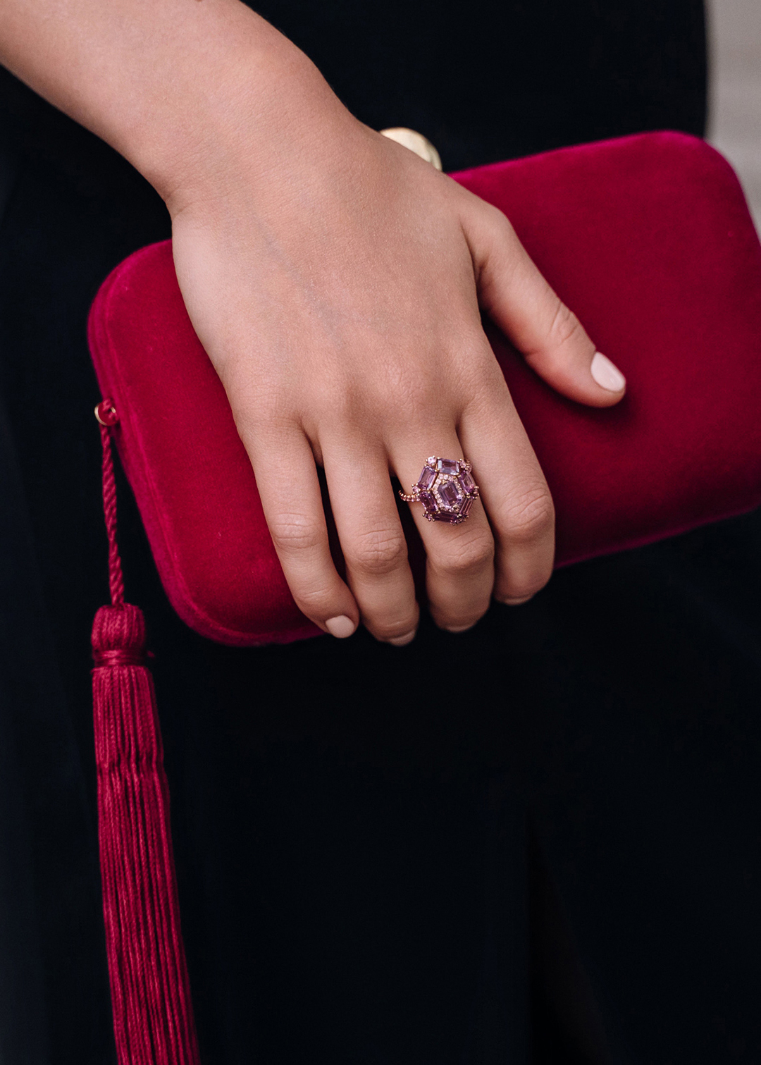 Кольцо с природными розовыми сапфирами | Ювелирные украшения Sarkissian - фото 14