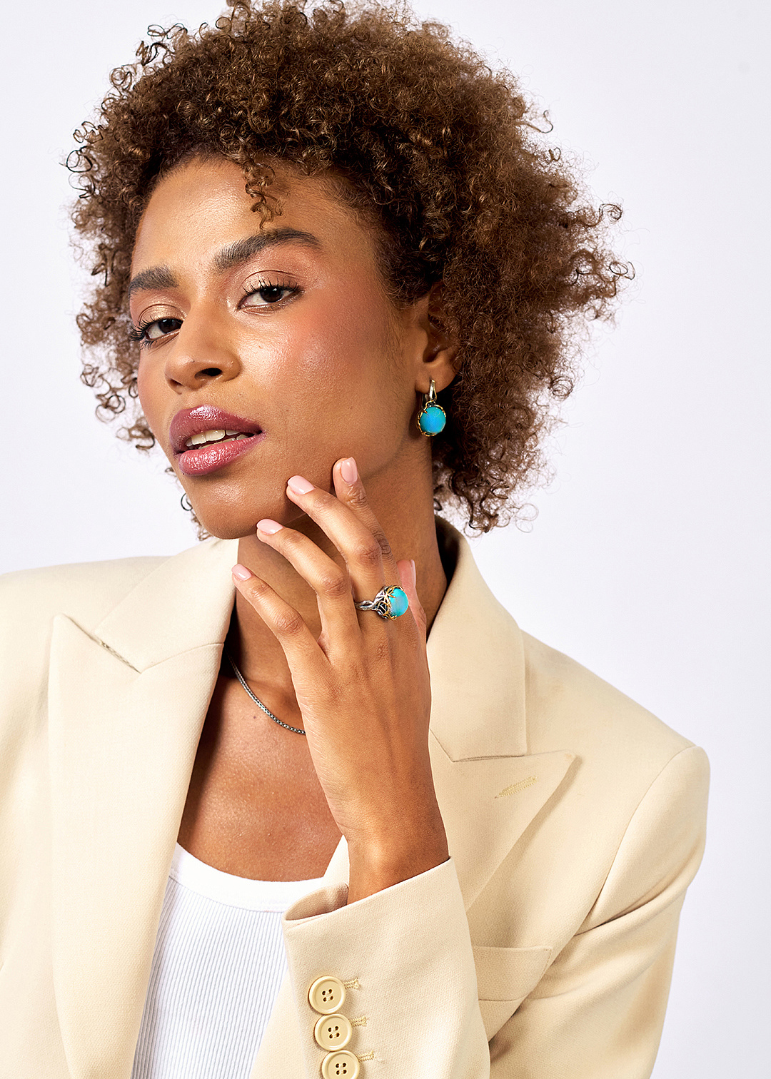 Серебряное кольцо «Бирюзовые Тропы» | Ювелирные украшения Sarkissian - фото 9