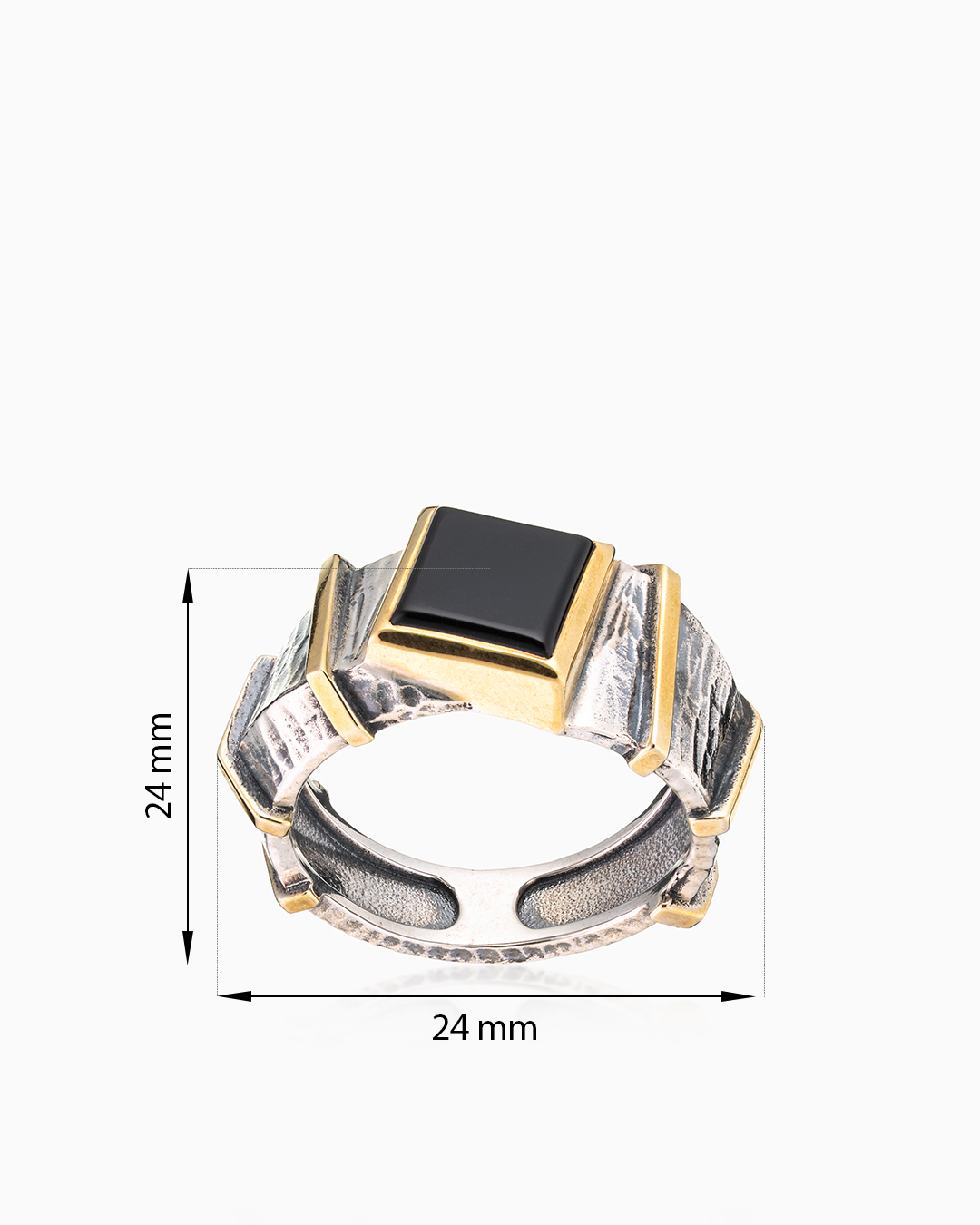 Кольцо из серебра с камнем оникс | Ювелирные украшения Sarkissian - фото 8