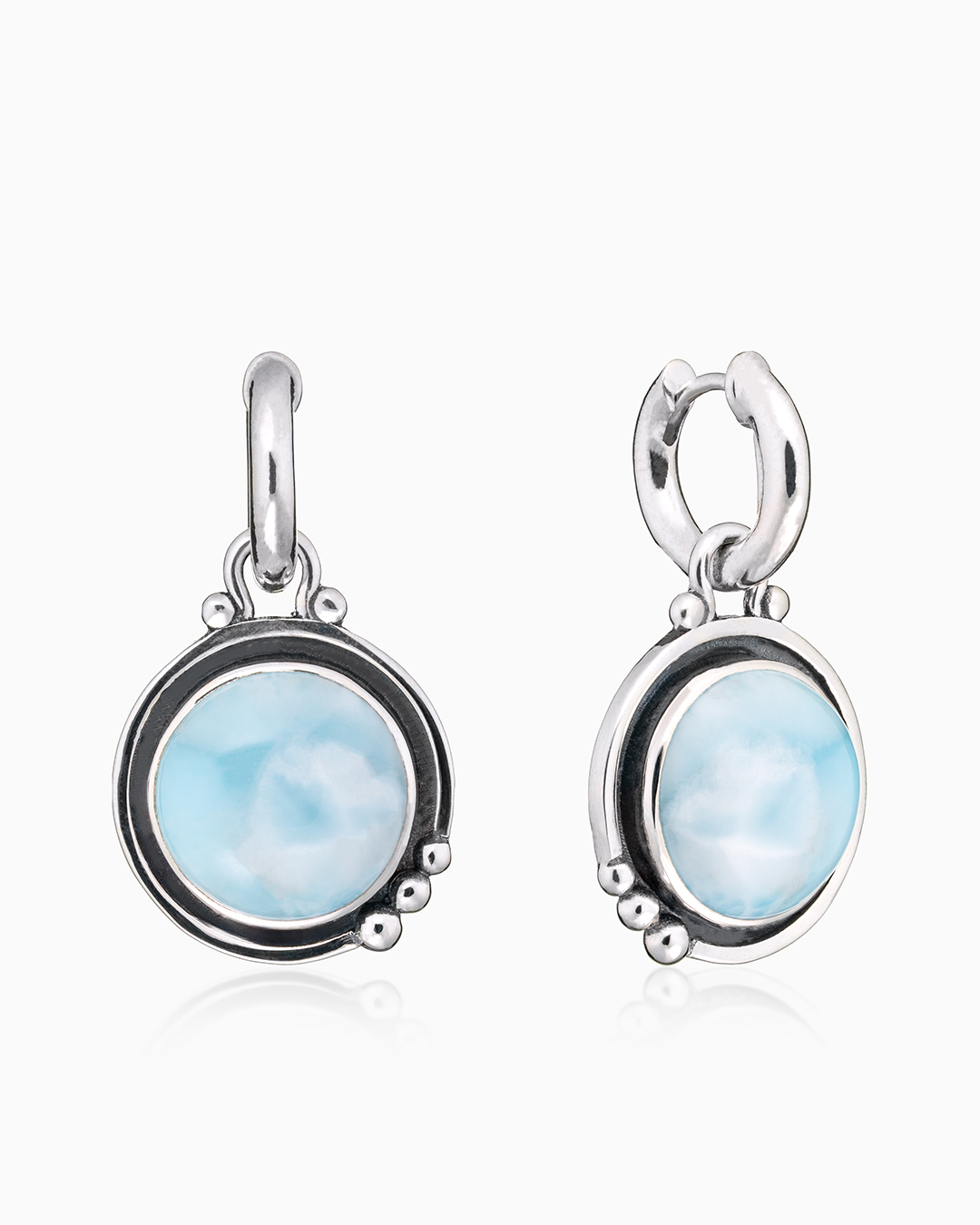 Серьги из серебра с камнем ларимар | Ювелирные украшения Sarkissian - фото 8