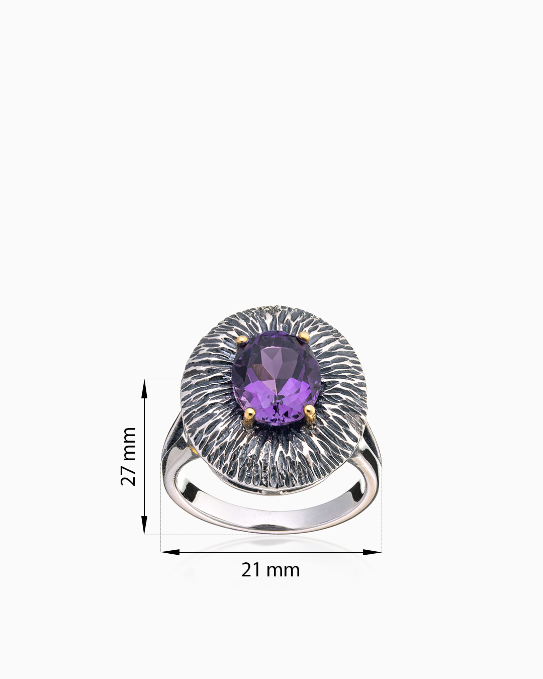 Серебряное кольцо «Пурпурный Салют» | Ювелирные украшения Sarkissian - фото 8