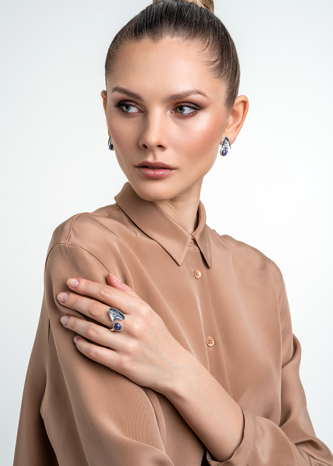 Cеребряное кольцо с чароитом | Ювелирные украшения Sarkissian - фото 19