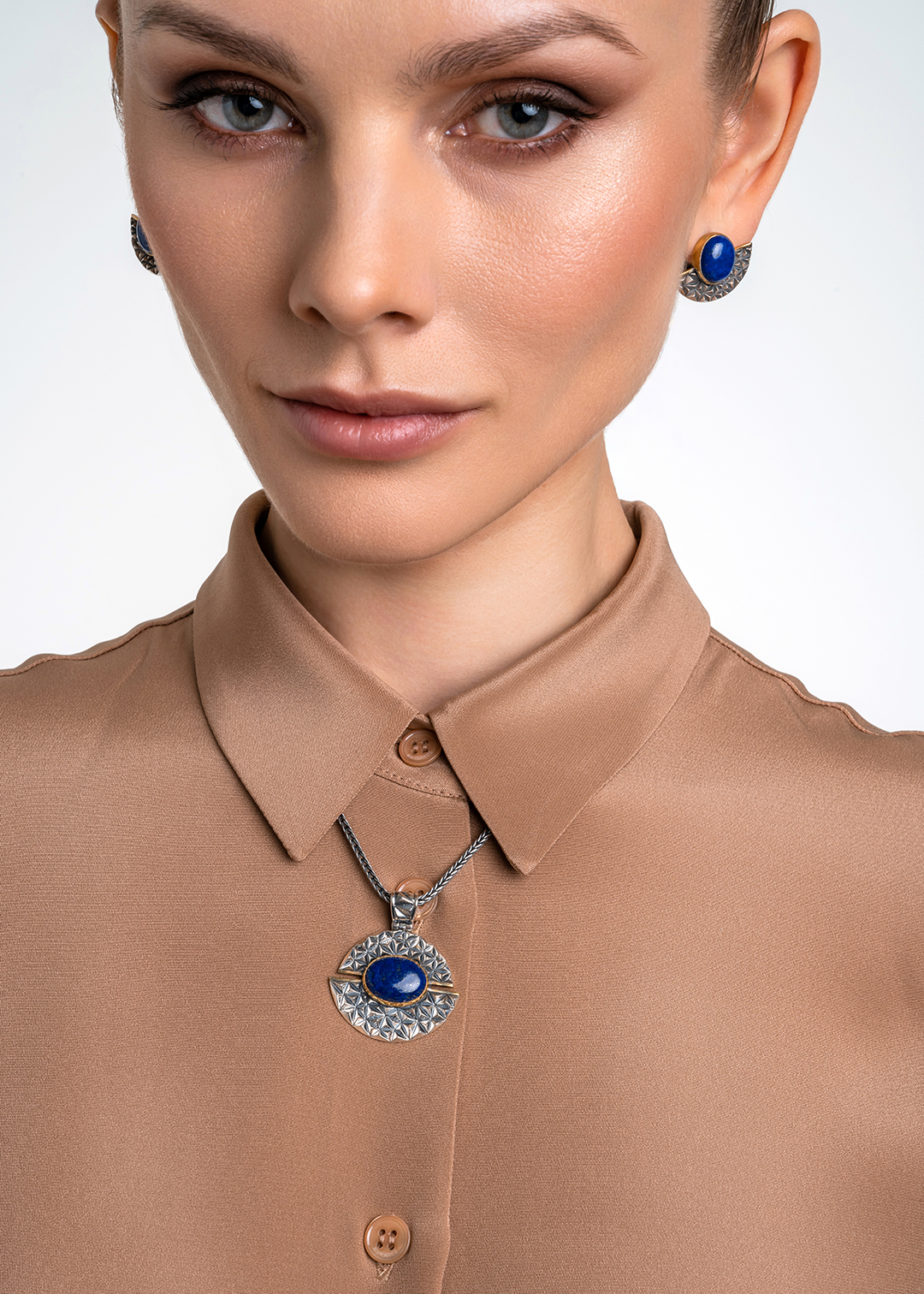 Серебряная подвеска «Лазурный Веер» | Ювелирные украшения Sarkissian - фото 9