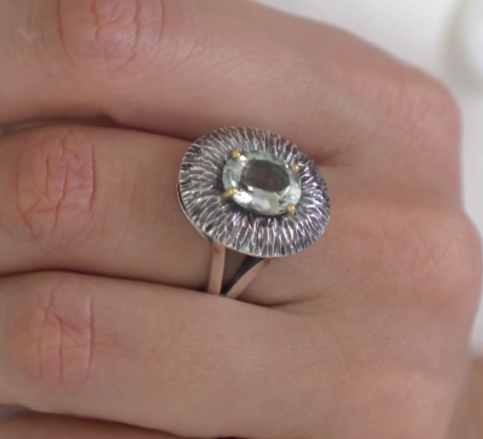 Серебряное кольцо «Мята» | Ювелирные украшения Sarkissian - фото 5 d