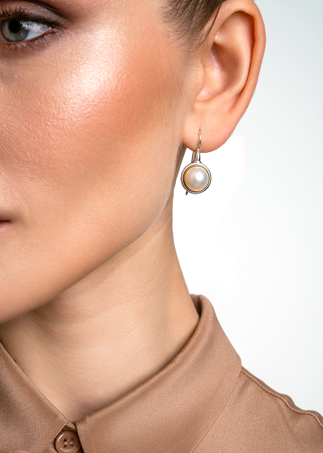 Серьги из серебра с камнем жемчуг | Ювелирные украшения Sarkissian - фото 10