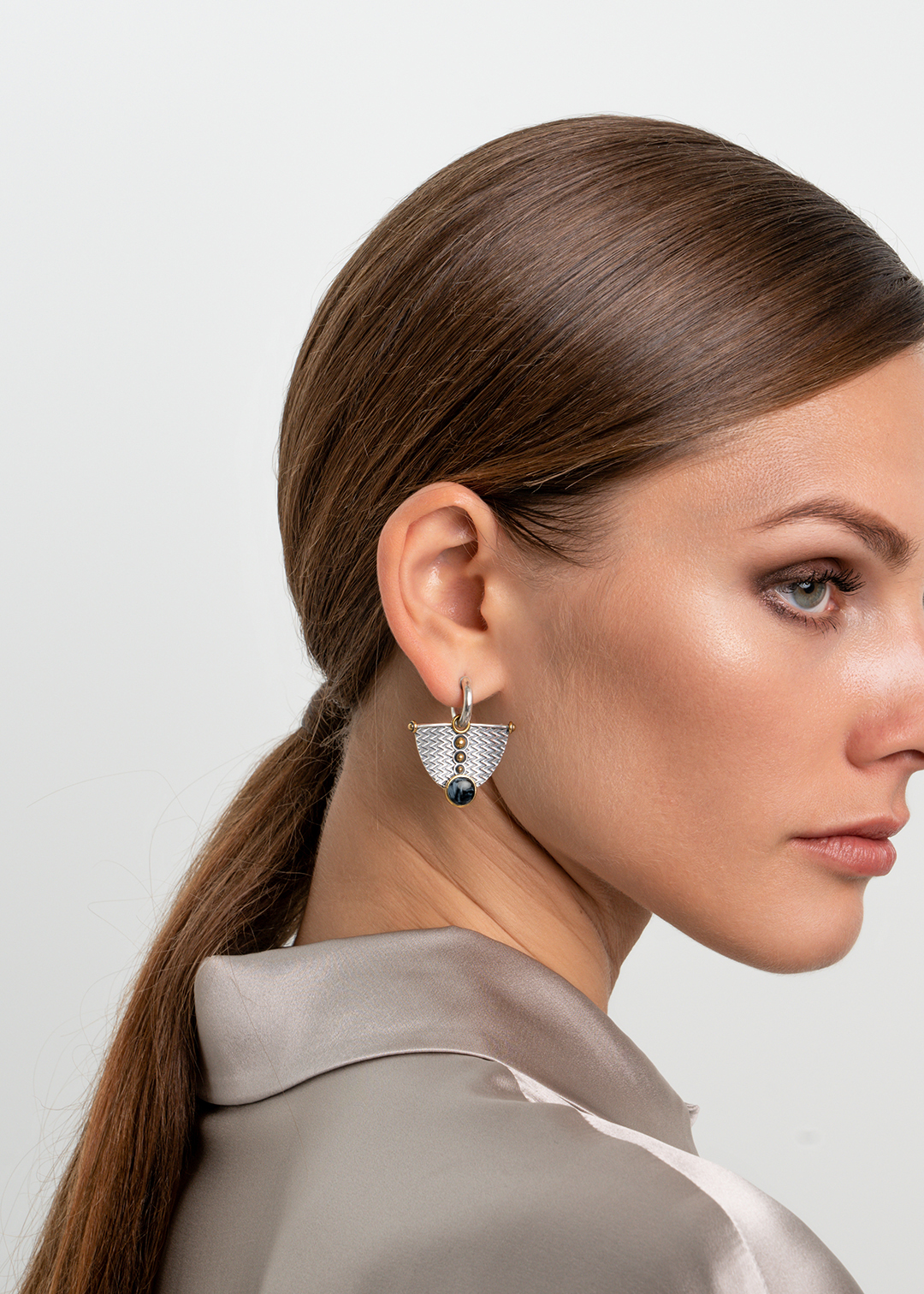 Серебряные серьги «Питерситовый Парус» | Ювелирные украшения Sarkissian - фото 7