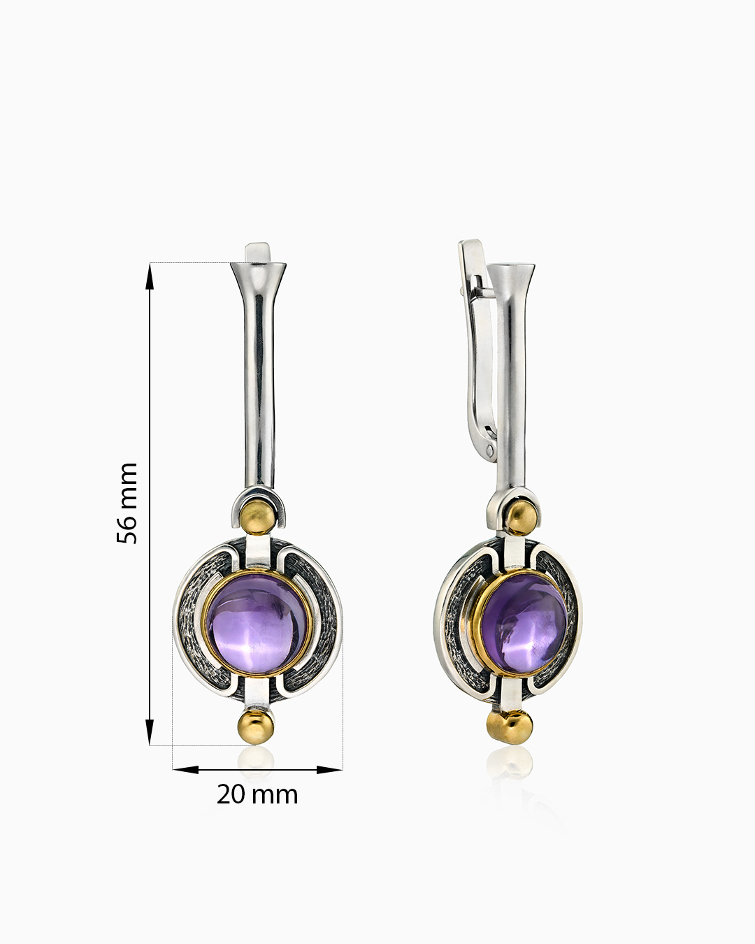 Серебряные серьги «Клеопатра» - фото 2