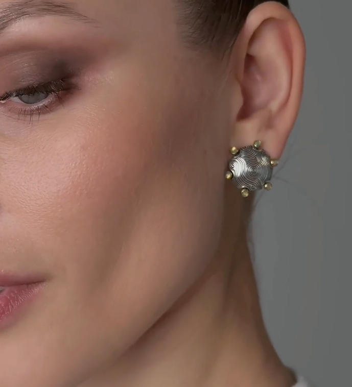 Серьги из серебра с камнем опал | Ювелирные украшения Sarkissian - фото 6 d