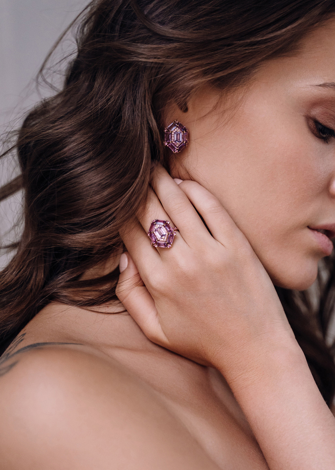 Серьги с природными розовыми сапфирами | Ювелирные украшения Sarkissian - фото 10