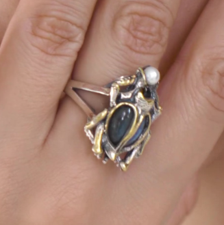 Серебряное кольцо «Скарабей» | Ювелирные украшения Sarkissian - фото 4 d