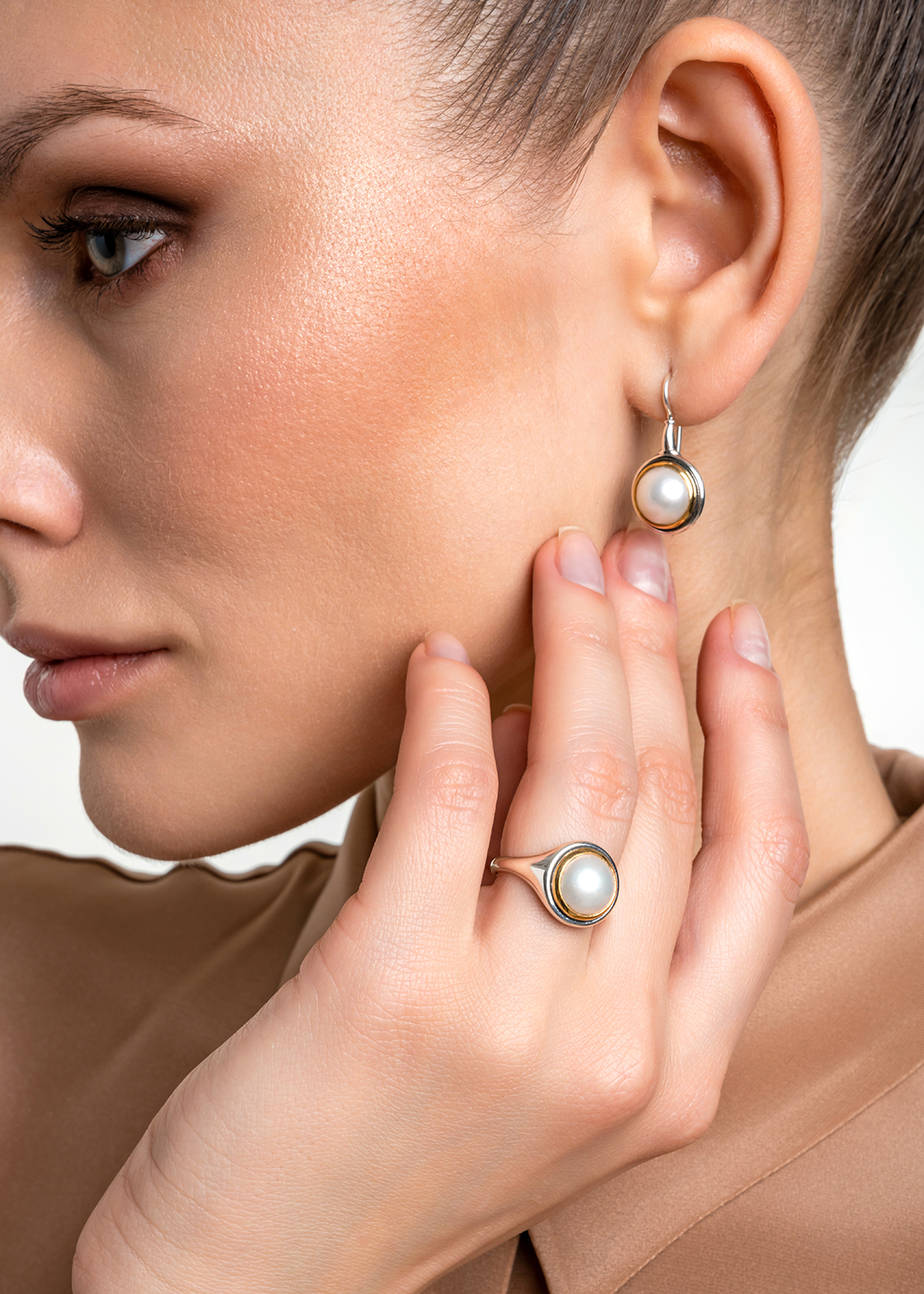 Серьги из серебра с камнем жемчуг | Ювелирные украшения Sarkissian - фото 13