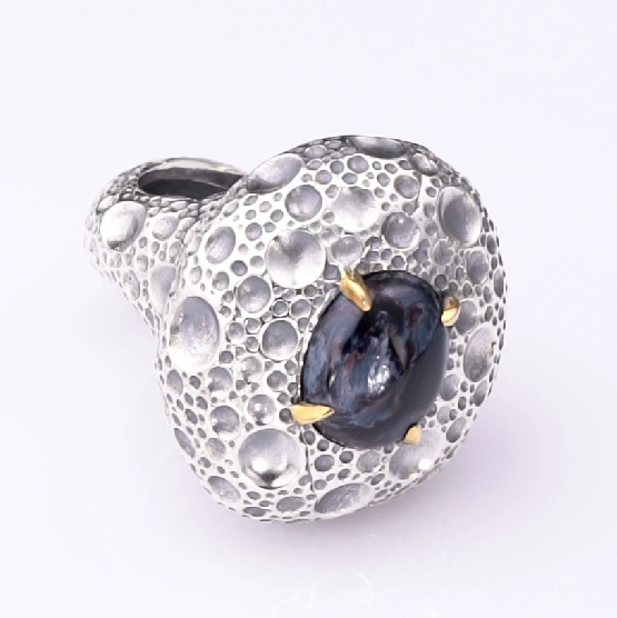 Серебряное кольцо «Лунный Сателлит» | Ювелирные украшения Sarkissian - фото 8 d