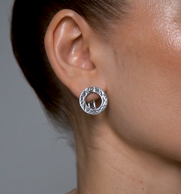 Серебряные серьги | Ювелирные украшения Sarkissian - фото 7 d